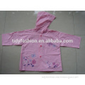 Butterfly Toddler Pink Cute Hooded PVC Children Raincoat